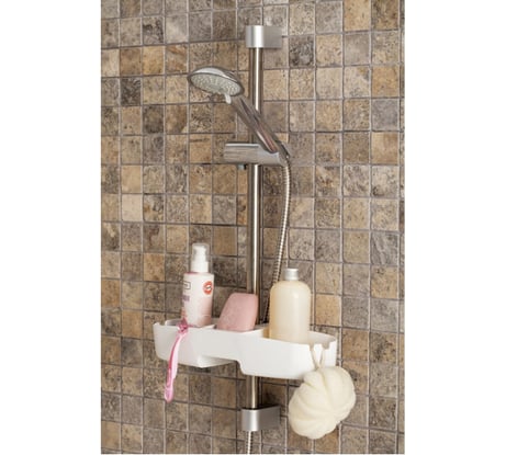 Полочка на душевую штангу PRIMANOVA DRIPPY до 4 кг, белый M-N23-01