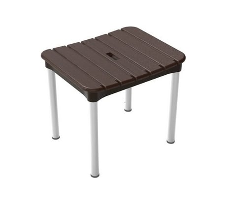 Стул для ванной PRIMANOVA ECALIPTUS максимальная нагрузка до 100 кг, 37x30x34 см, АВС-пластик, алюминий M-KV33-10