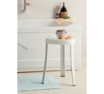 Стул для ванной PRIMANOVA 25x29x45 см, серый, с алюминиевыми ножками, нагрузка - 120 кг M-KV17-07
