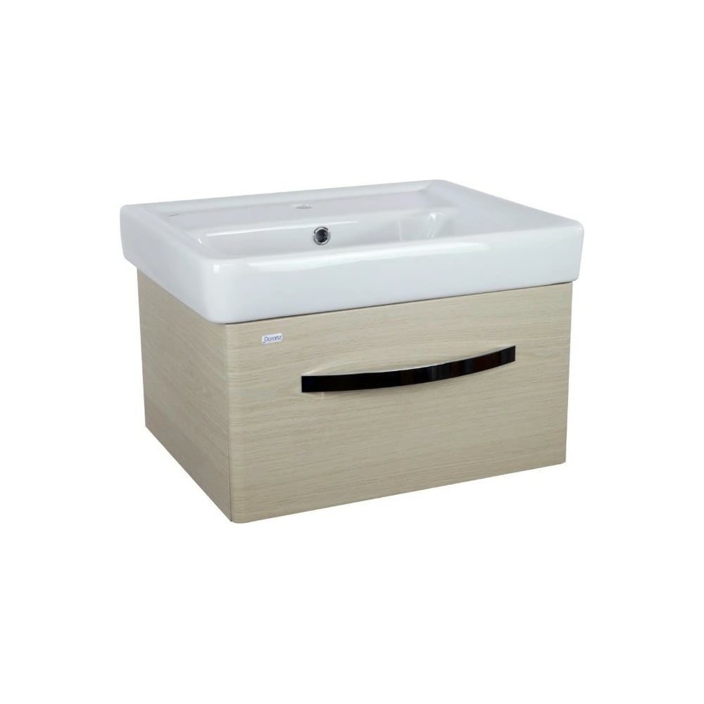 Тумба под умывальник Тигода 60 Doratiz Коралл 60 светлый дуб, подвесная ...
