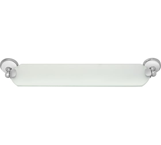 Стеклянная полка Solinne Blanco хром, стекло-сатин B-51111 2552.391