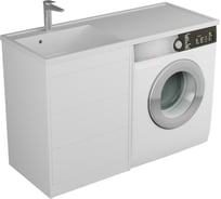 Тумба Нера 55 под умыв-к Маджента 1200 П/Л и стир.маш., с 3-мя ящиками белая Veneciana 55525