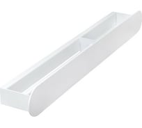 Полка с полотенцесушителем для ванной комнаты GreenWeen OMEGA 710 мм, белая, левая GW-OMEGA-710-W-L