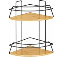 Угловая полка ЧМЗ Модулус Бамбук 22x22x37.4 см 509-005-02