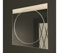 Зеркало MIXLINE "Пион" 600x600 ШВ гравировка 550044