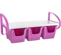Полка Berossi Dely maxi с 3 корзинами mini (фуксия) АС 24858000