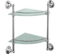 Угловая полка Ledeme 2-ярусная, стекло L1407-2 893272