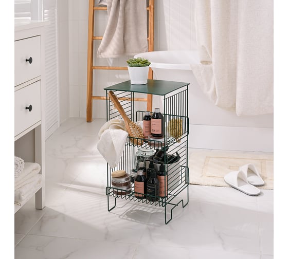 Стеллаж Moroshka Infinity 31,3x31,3x62,2 см., цвет зеленый 907-009-02