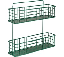 Прямоугольная полка Moroshka Infinity 38,2x10,4x39,5 см., цвет зеленый 907-002-02