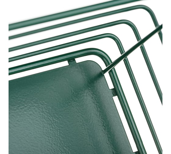 Прямоугольная полка Moroshka Infinity 38,2x10,4x39,5 см., цвет зеленый 907-002-02