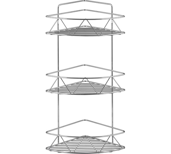 Угловая полка ЧМЗ 20.5x20.5x49 см, цвет хром 501-006-29 1