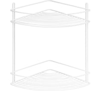 Угловая полка ЧМЗ 21.8x21.8x31 см, цвет белый 501-005-10