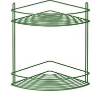 Угловая полка ЧМЗ 21.8x21.8x31 см, цвет зеленый 501-005-17