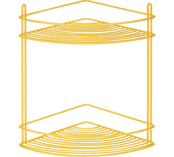 Угловая полка ЧМЗ 21.8x21.8x31 см, цвет желтый 501-005-19 1
