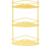 Угловая полка ЧМЗ 22.2x22.2x47.4 см, цвет желтый 501-006-27