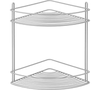 Угловая полка ЧМЗ 21.8x21.8x31 см, цвет серый 501-005-05