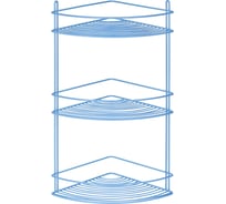 Угловая полка ЧМЗ 22.2x22.2x47.4 см, цвет голубой 501-006-24