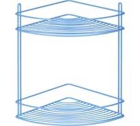 Угловая полка ЧМЗ 21.8x21.8x31 см, цвет голубой 501-005-16