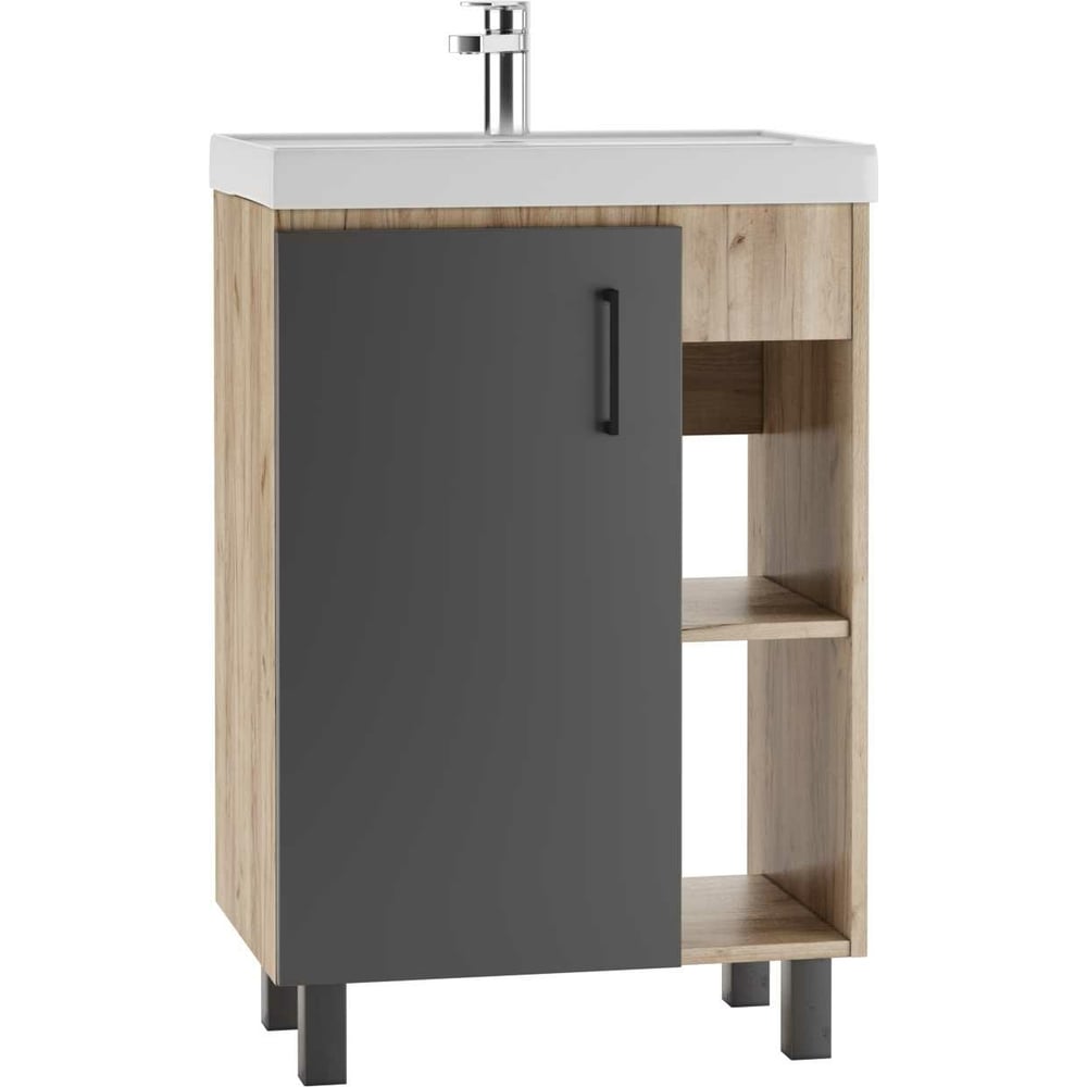 Тумба Домино Craft под умывальник \"Миранда 60\" без ящика PS0016T ...