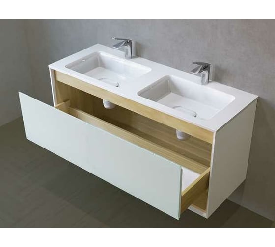Тумба Jorno Glass 120 подвесная Gla.01.122/P/W