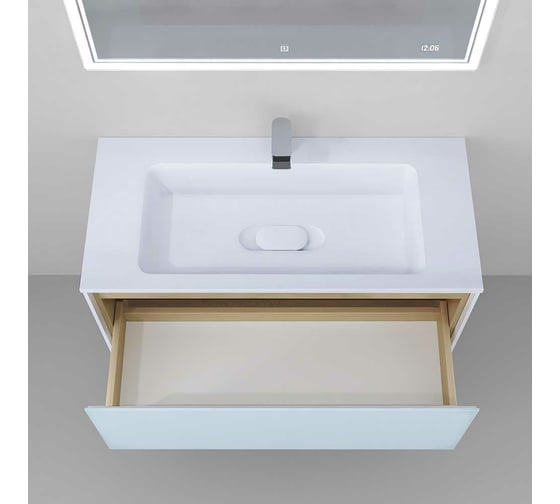 Тумба Jorno Glass 100 подвесная Gla.01.97/P/W