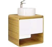 Jorno Тумба Ronda 65, подвесная дуб, белый Ron.01.65, P, D-W