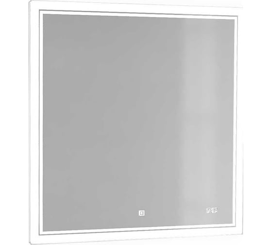 Зеркало Jorno Glass 80 с подсветкой и часами Gla.02.77/W