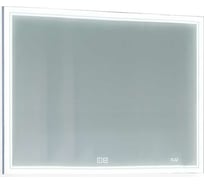 Зеркало Jorno Glass 100 с подсветкой и часами Gla.02.92, W