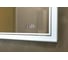 Зеркало Jorno Glass 100 с подсветкой и часами Gla.02.92, W 7