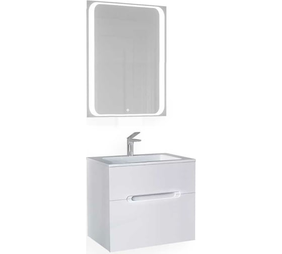 Зеркало Jorno Modul 65 с подсветкой Mоl.02.60/W