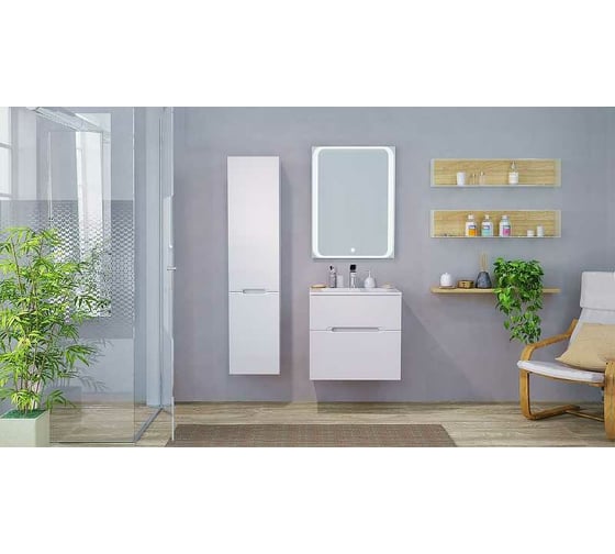 Зеркало Jorno Modul 65 с подсветкой Mоl.02.60/W