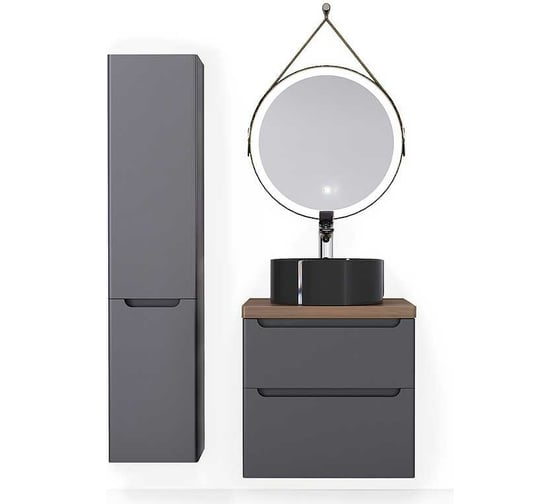 Зеркало Jorno Wood 50 с подсветкой и бесконтактным включателем Wood.02.50/ТК
