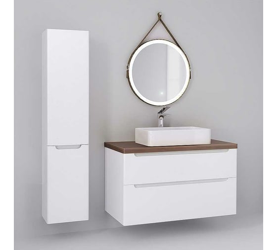 Зеркало Jorno Wood 50 с подсветкой и бесконтактным включателем Wood.02.50/ТК
