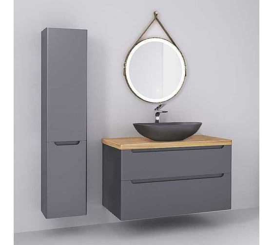 Зеркало Jorno Wood 50 с подсветкой и бесконтактным включателем Wood.02.50/ТК