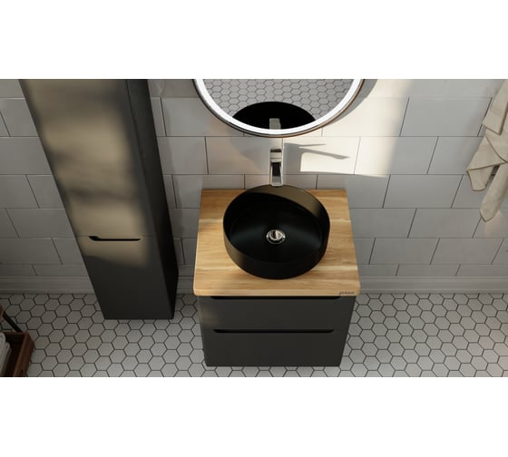 Тумба Jorno Wood 60, серая wood.01.60/P/GR