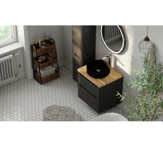 Тумба Jorno Wood 60, серая wood.01.60/P/GR