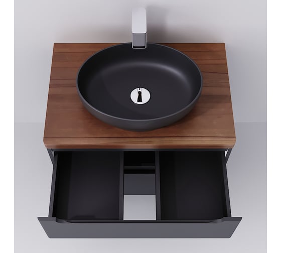 Тумба Jorno Wood 80, серая wood.01.80/P/GR