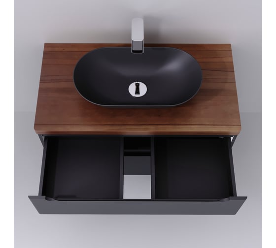 Тумба Jorno Wood 100, серая wood.01.100/P/GR