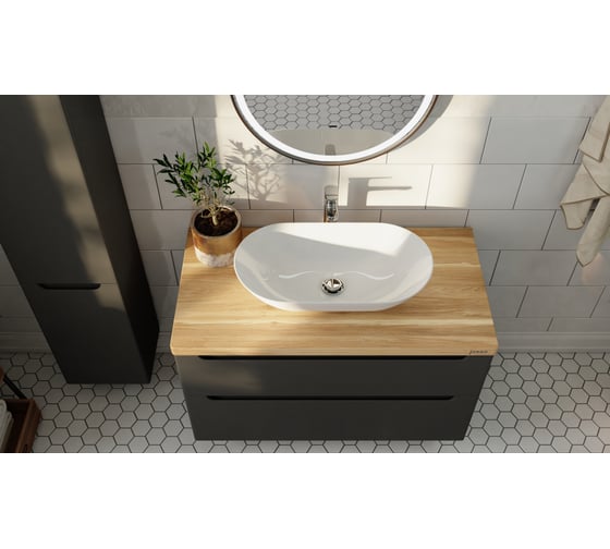 Тумба Jorno Wood 100, серая wood.01.100/P/GR