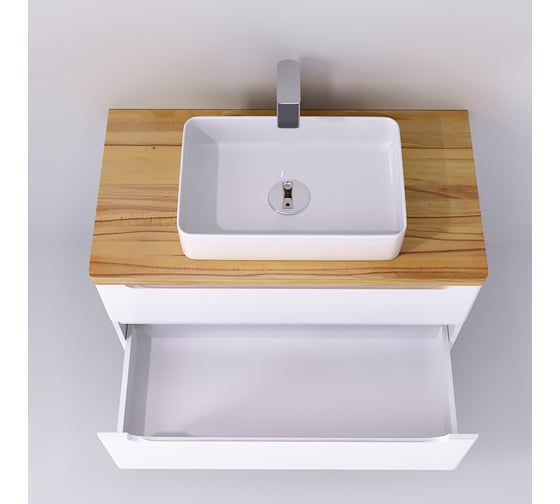 Тумба Jorno Wood 100, белая wood.01.100/P/W