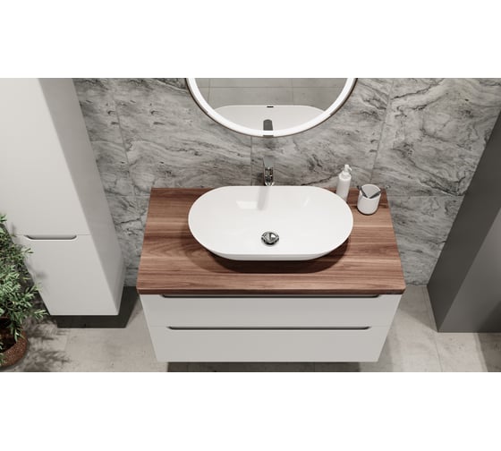 Тумба Jorno Wood 100, белая wood.01.100/P/W