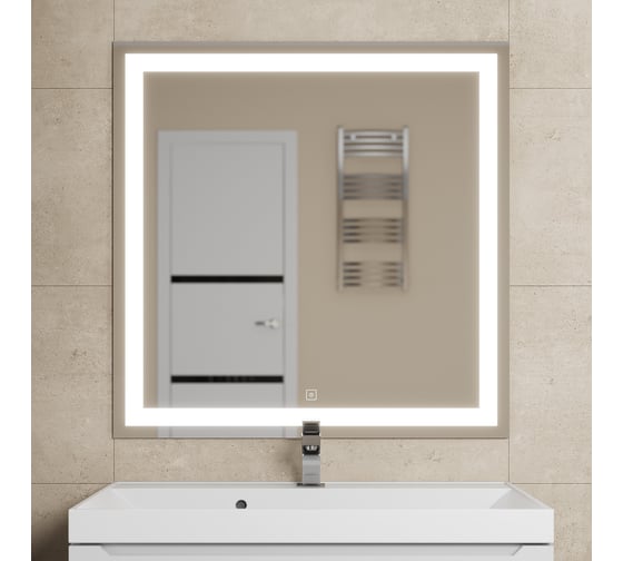 Зеркало для ванной Uperwood Tanos 80x80 см, с led-подстветкой и подогревом 291020222