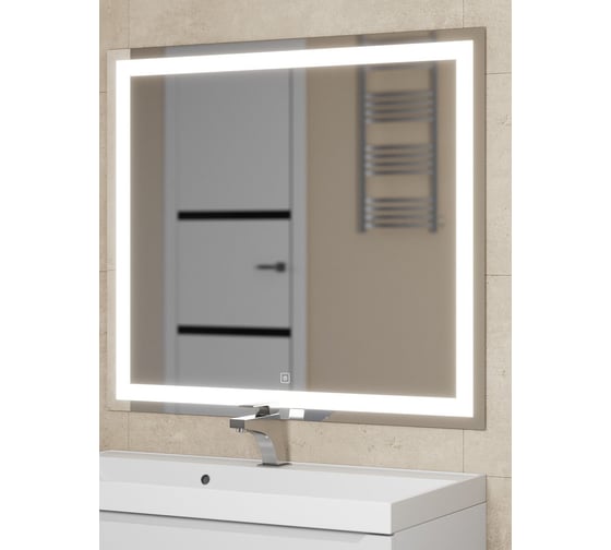 Зеркало для ванной Uperwood Tanos 90x80 см, с led-подстветкой и подогревом 291020223
