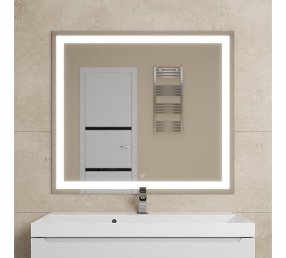 Зеркало для ванной Uperwood Tanos 90x80 см, с led-подстветкой и подогревом 291020223