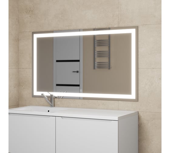 Зеркало для ванной Uperwood Tanos 120x70 см, с led-подстветкой и подогревом 291020273