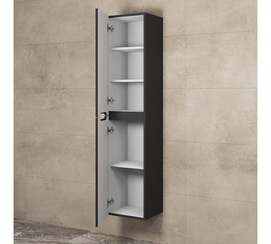 Пенал Uperwood Tanos 30x25x150 см, подвесной, черный 291020257