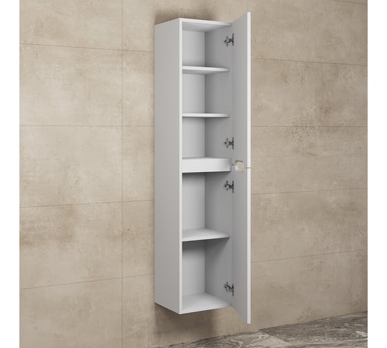Пенал Uperwood Tanos 30x25x150 см, подвесной, белый 291020249
