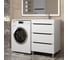 Тумба над стиральной машиной uperwood Tanos 60 см, напольная, белый/графит 291020259 2