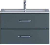 Тумба под раковину uperwood Foster 70 см, подвесная, серый графит 291020521