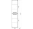 Пенал Uperwood Foster 36x30x160 см, подвесной, белый 291020526 5
